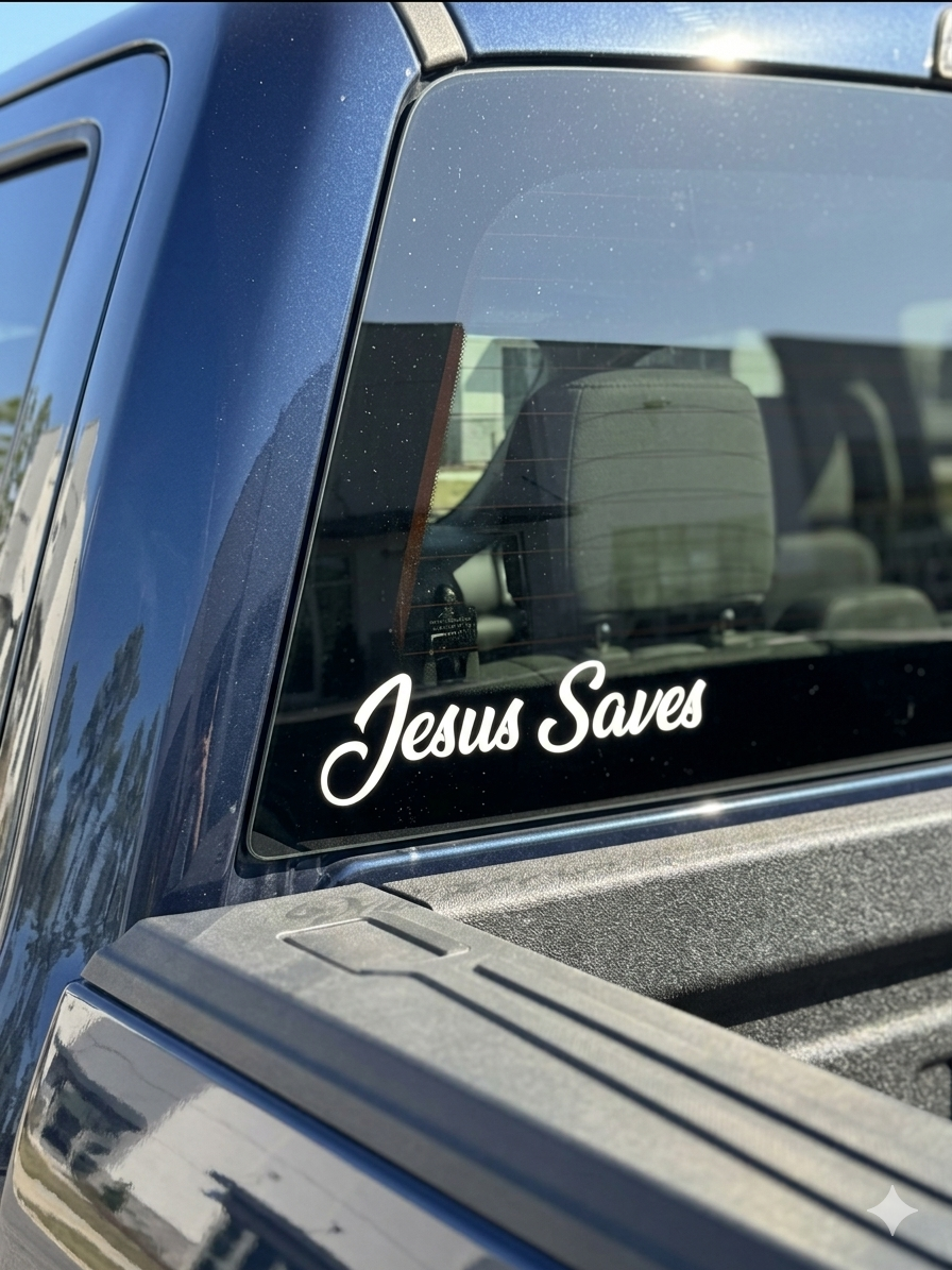 Jesus Saves Decal